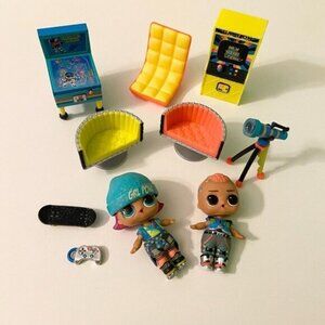 LOL Surprise Clubhouse Playset Lot Games Chairs  Figures Accessories